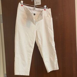 Ann Taylor Elegant White Fabric